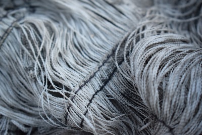 gray and white rope in close up photography